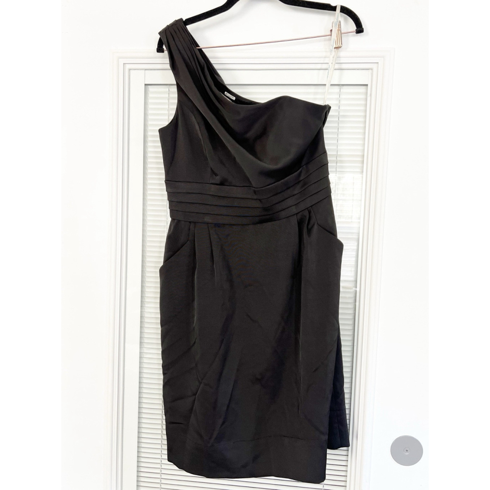 Shoshanna One Shoulder Black‎ Cocktail Dress Size 8